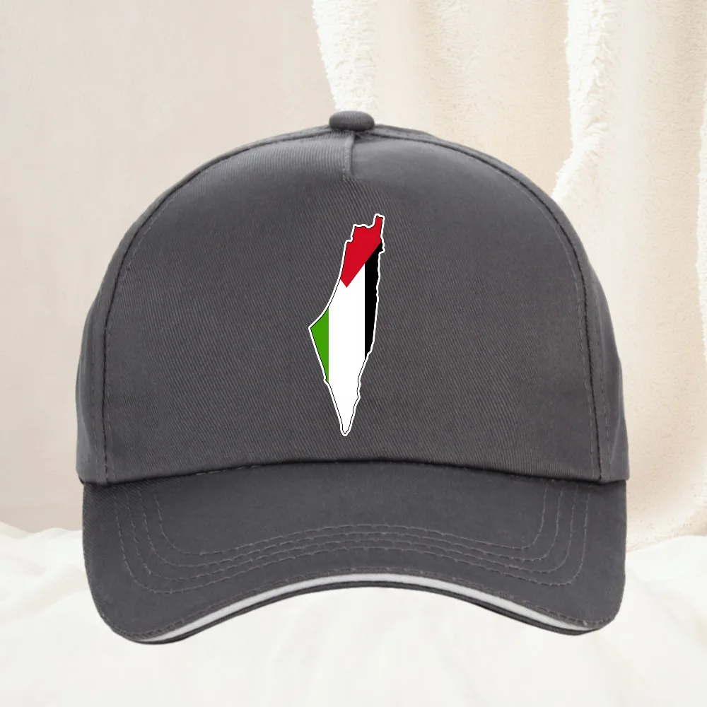 Palestine Arabic Calligraphy Name with Palestinian Flag Map Cap Adult Outdoor Baseball Caps Hats Unisex Adjustable Cap view 3