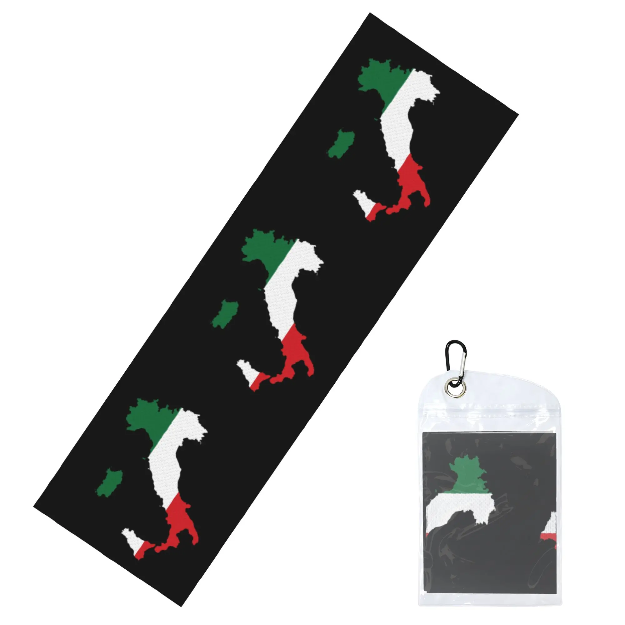 Italy Flag Italian Map Cold Exercise Towel Face Towel Quick Drying Patriotic Shower Breathable Cold Towel