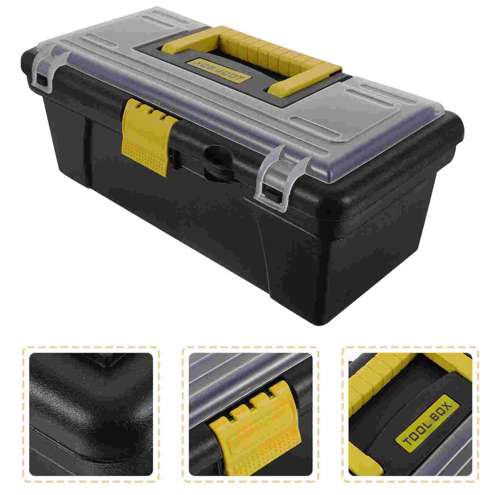 

Toolbox Large Capacity Waterproof Storage Container Take Away Household Organizer Portable Case Abs