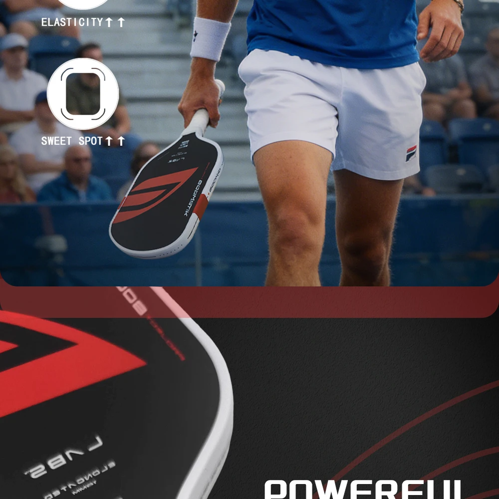 Boomstick T700 Pickleball-Schläger 16mm Dicke Pro EPP+EVA-Schaum TPU-Kante Superlanglebig Training Individuelles LOGO Verfügbar – Detail 7