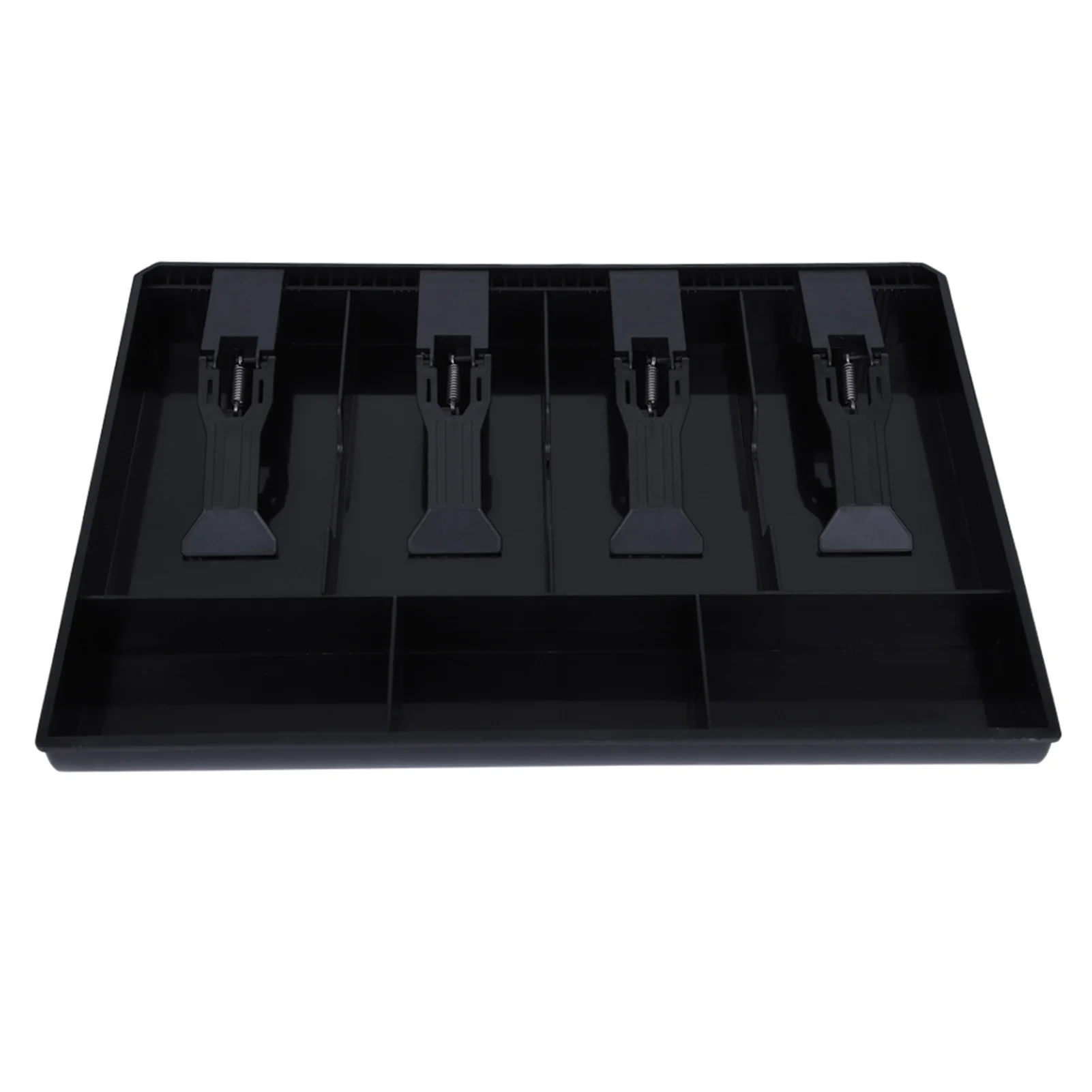 Cash Register Insert Tray With 4 Compartments For Bills And 3 For Coins Arc-Shaped Design Used For Supermarket Cash Registers
