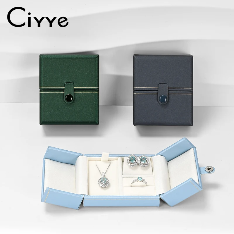 

Ciyye PU Leather/Velvet Jewelry Set Box Jewelry Organizer Travel Ring Earrings Necklace Jewelry Storage Box Jewelry Gift Box