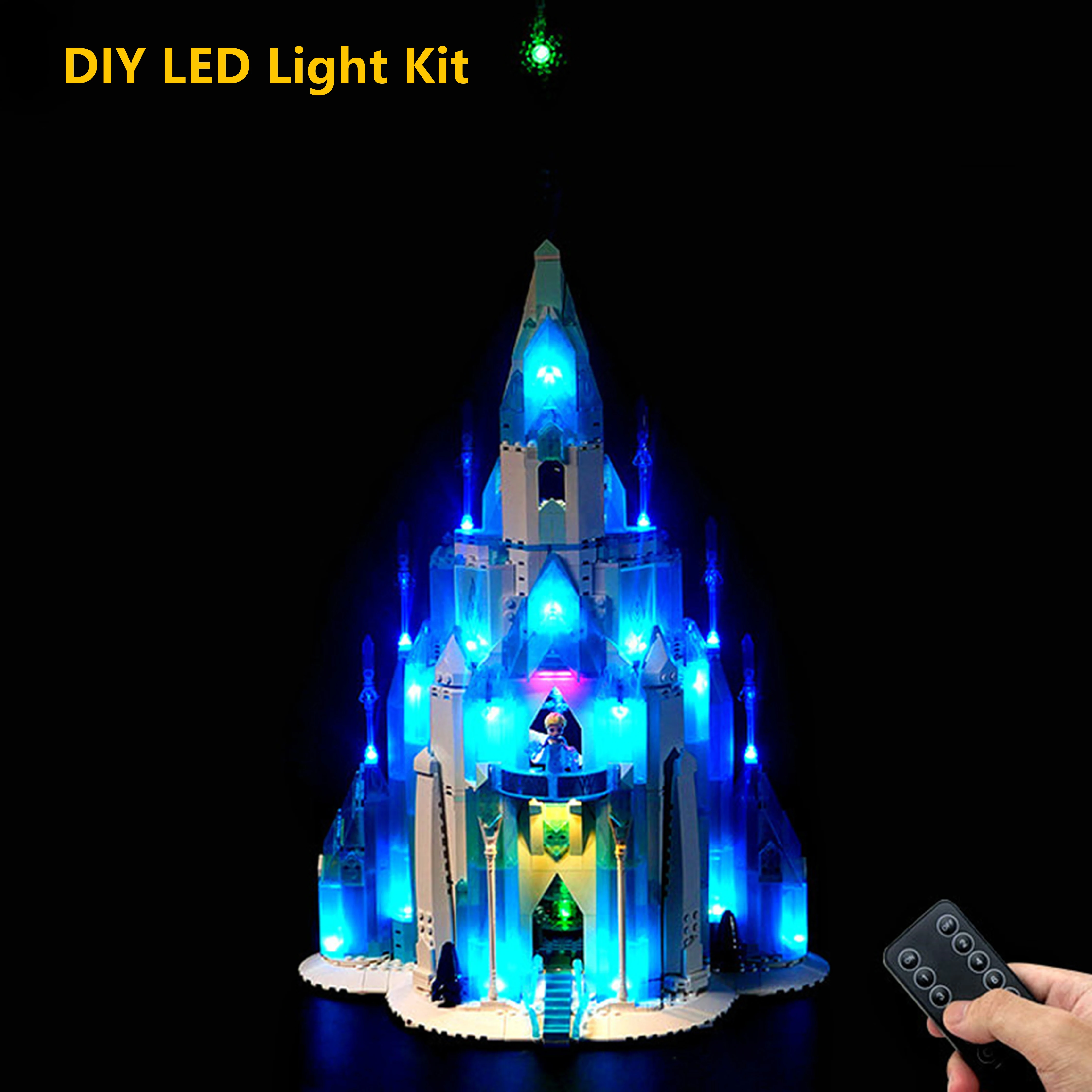 

Комплект светодиодного освещения «сделай сам» для замка принцессы 43197, строительные блоки, светильники с дистанционным управлением, только идеальный подарок для коллекционеров