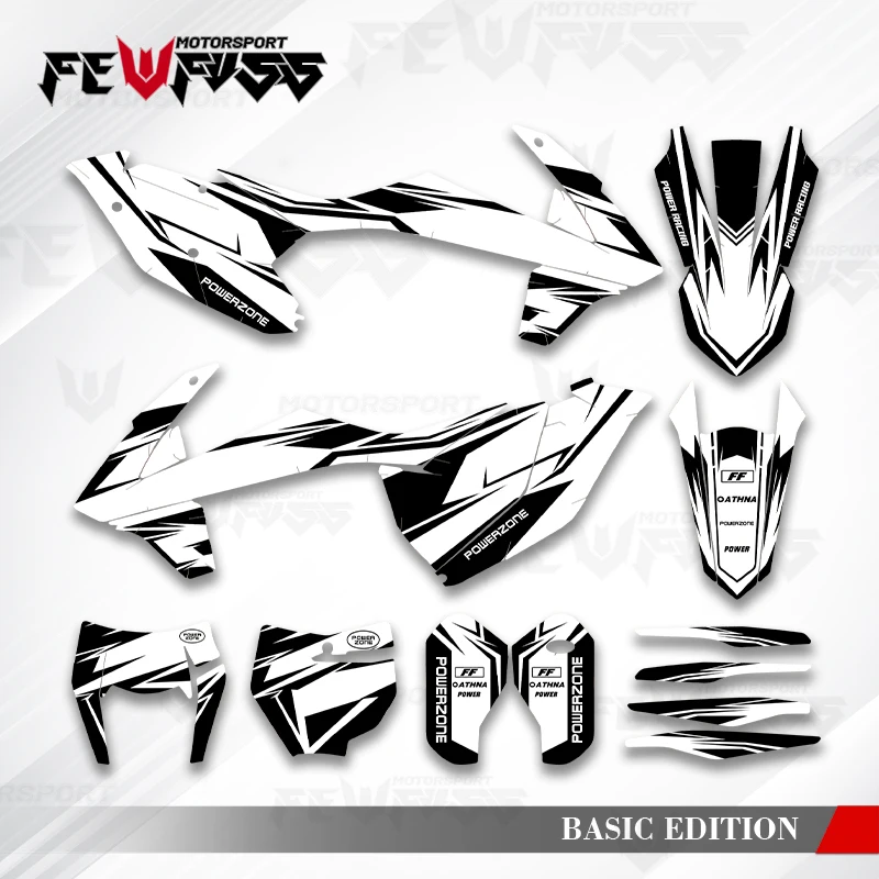 

Графические наклейки Fewfuss, наклейки для мотоцикла, фон на заказ для KTM SX SXF XC XCF 2016-2018 EXC EXCF XCW 2017-2019 011