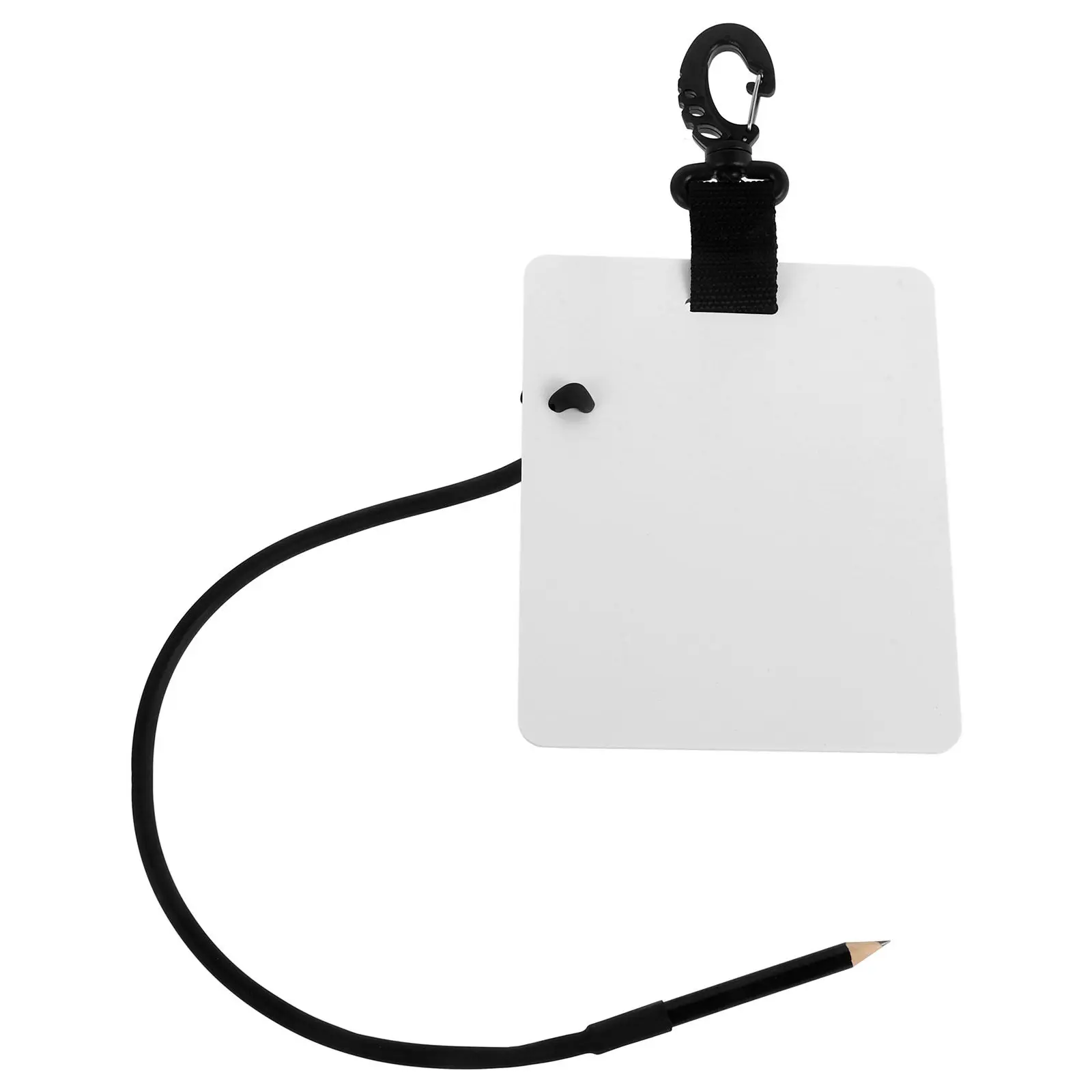 

Diving Writing Board with Pencil Integrated Swivel Clip for Secure Handling Underwater Use in Deep Sea Exploration Scuba