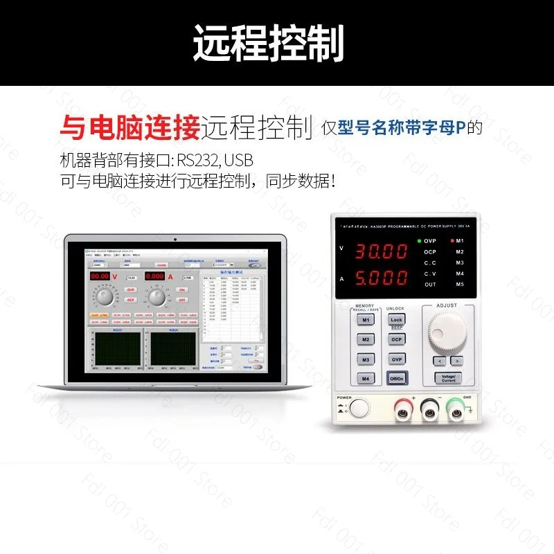 KA3003D / KA3005P Digital Programmable DC Power Supply 30V 5A 60V 3A 2A Adjustable Precision Laboratory Switching Power Supply