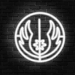 Jedi Order Neon Sign For Wall Decor Star Wars Camp Art Signs Room Decoration Theme Party Club Bedroom USB Lamp Gift For Lovers