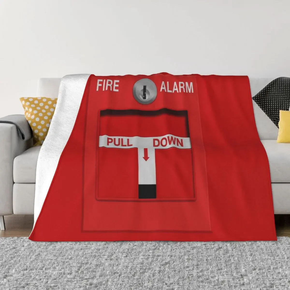 Fire Alarm Pull Station Throw Blanket Soft Beds For Baby Designers Blankets