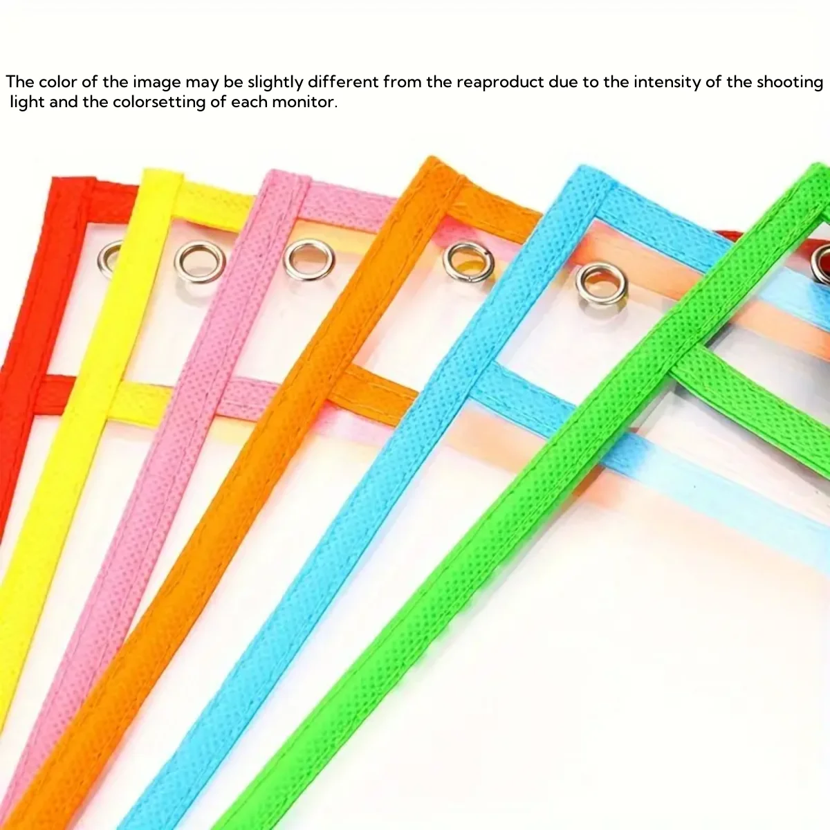 6-Color Reusable Dry Erase File Bags with Writing Practice Wipeable 6-Color Whiteboard Pen And 1 Random Color  Eraser Set