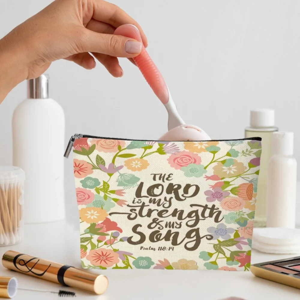 

Модная поощрительная косметичка с надписью на молнии, легкая сумка для хранения, универсальный прочный органайзер для туалетных принадлежностей, косметический