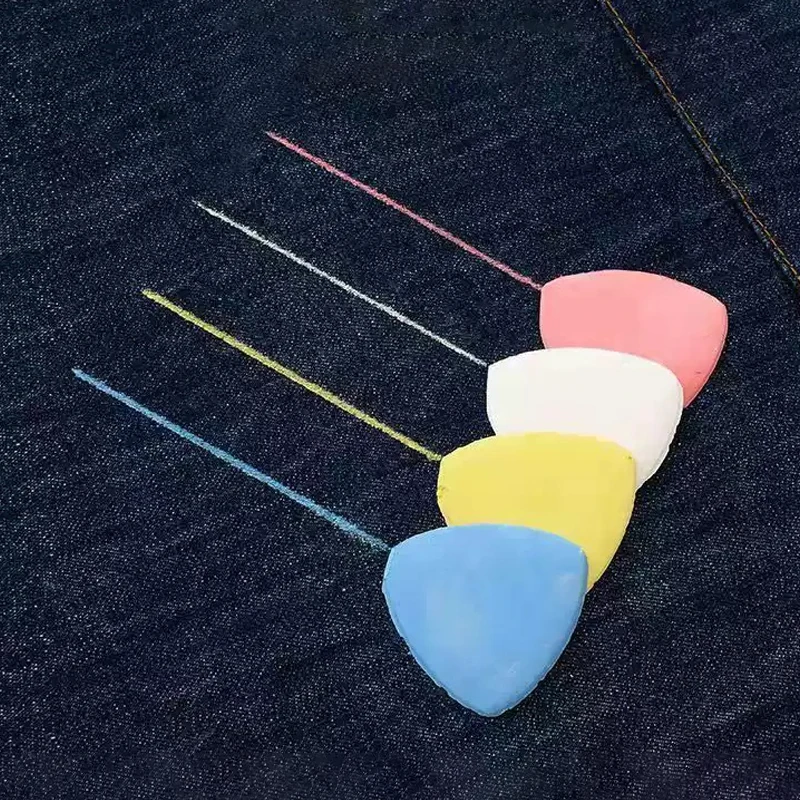 New Hot Sale Colored Sewing Chalk Kit Triangular Box Garment Marking Tools And Accessories(Sold In Sets Of 30)