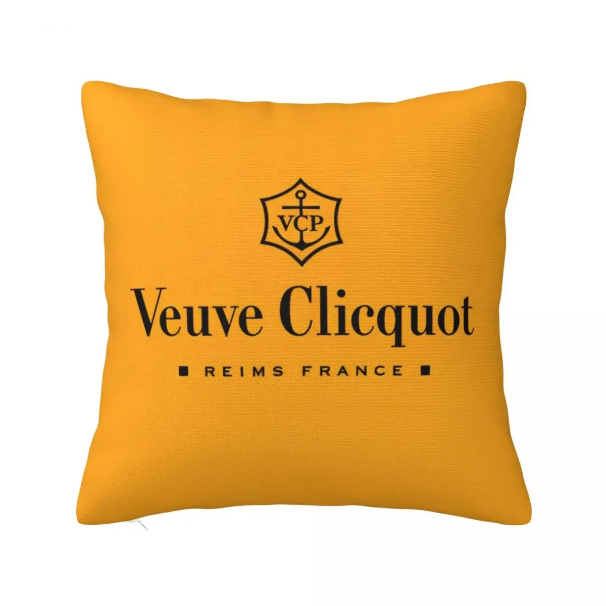 Champagne Orange Square Pillowcases Sofa Veuves Clicquots Cushion Case Cute Home Decoration Throw Pillow Case 45*45