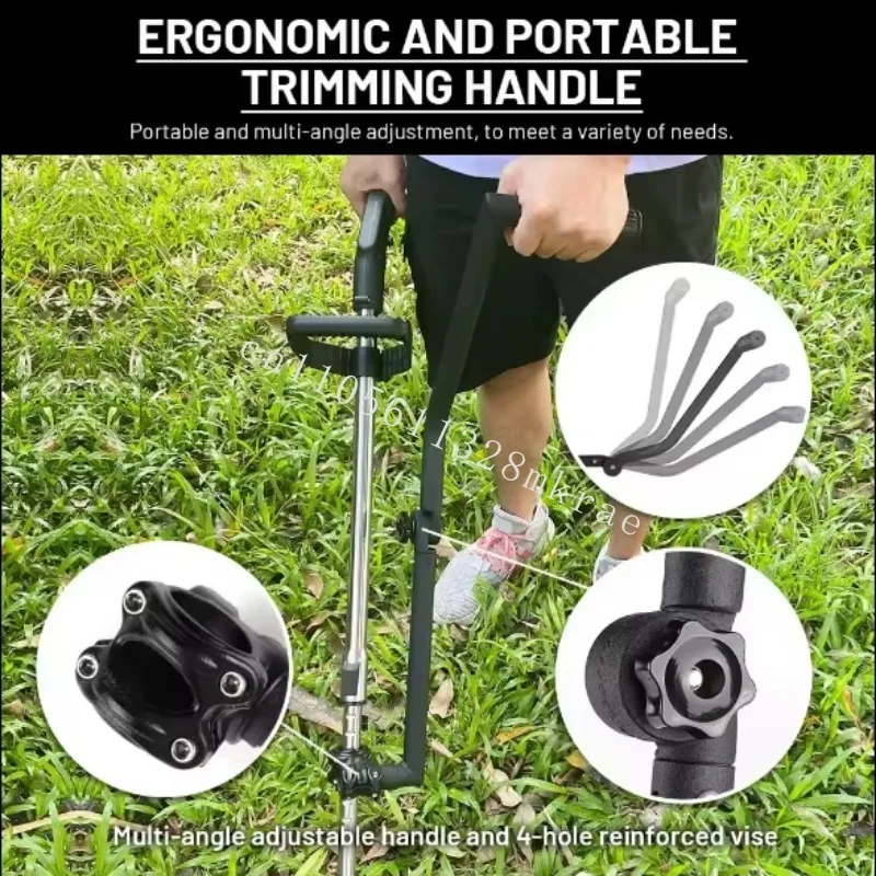 New ergonomic trimmer handle, suitable for weed eaters with adjustable fine rope trimmer handle
