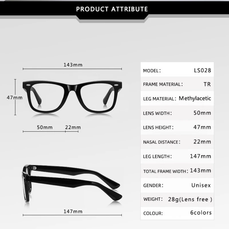 FOCUL Damen Korrekturbrille für Myopie, detaillierte Ansicht der Gläser und des Rahmens