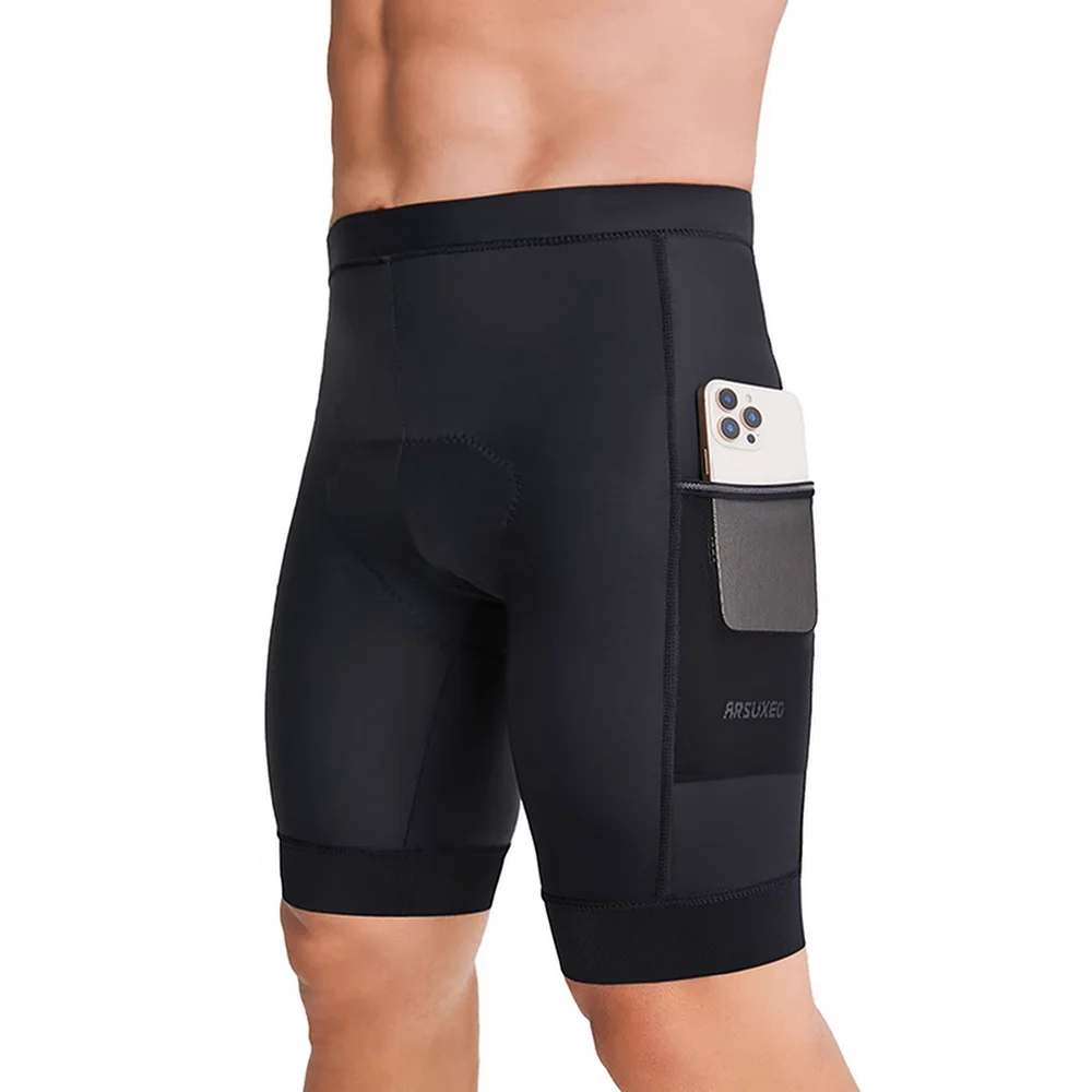

ARSUXEO мужские велосипедные шорты 5D гелевая подкладка противоударные летние спортивные шорты для спорта на открытом воздухе MTB велосипедные колготки дышащие быстросохнущие