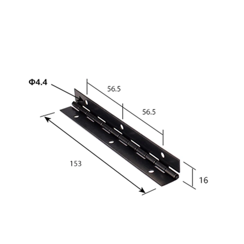 

2 pcs 270 degree Hinge Long Line L153mm thick Iron black piano furniture hinge with free screws Cabinet Hinges Furniture Fitting