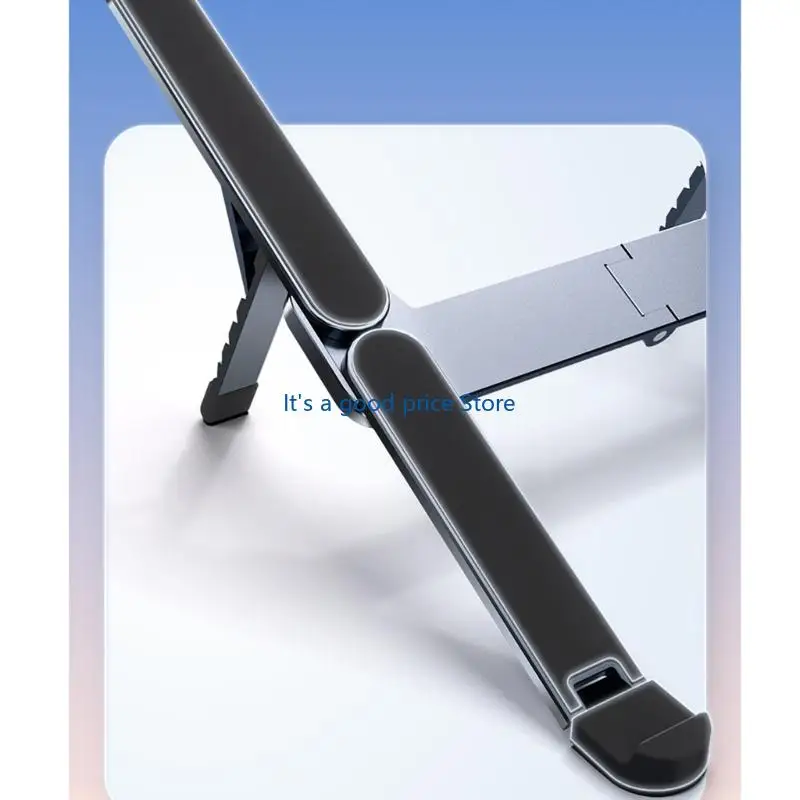  Ergonomic Ventilated Notebook Stand 6 Heights Positions Foldable Portable Design