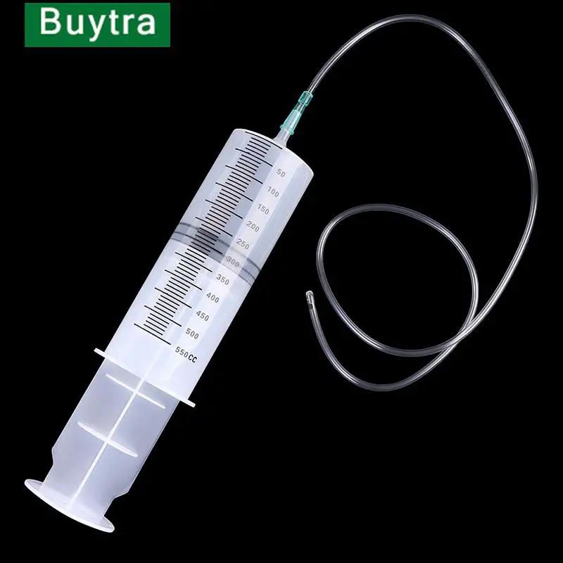 500ml CC Syringe Injector Clear Plastic Large Disposable Syringe with Hose Tube