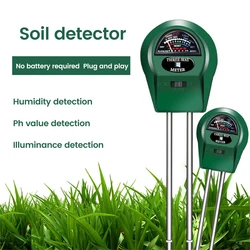 Digital 3 In 1 Soil PH Meter Moisture Monitor Temperature Sunlight Tester for Gardening Plants Farming Soil Moisture Sensor