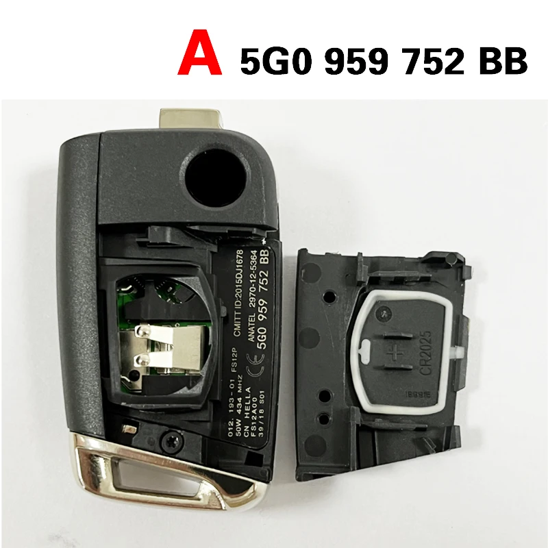 CN008112 Original 3 Button 434 MHz 5M Chip  MLB Key for Audi A8 2017-2021 Smart Key Remote FCC ID 4N0 959 754 DR Keyless Go