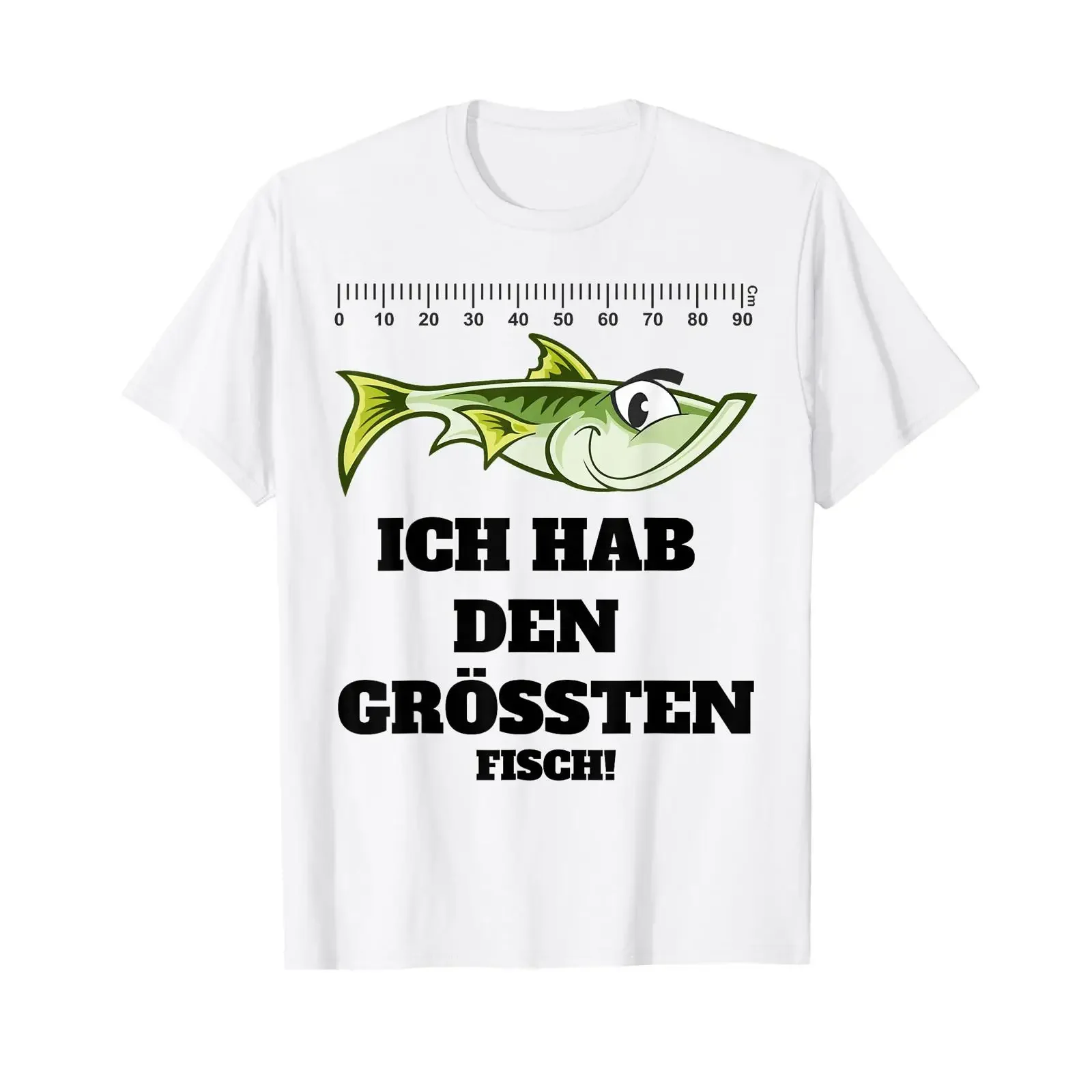 I caught the biggest fish Funny fishing slogan T shirt vintage Washed Stretched Breathable Top For Everyday Wear Slightly