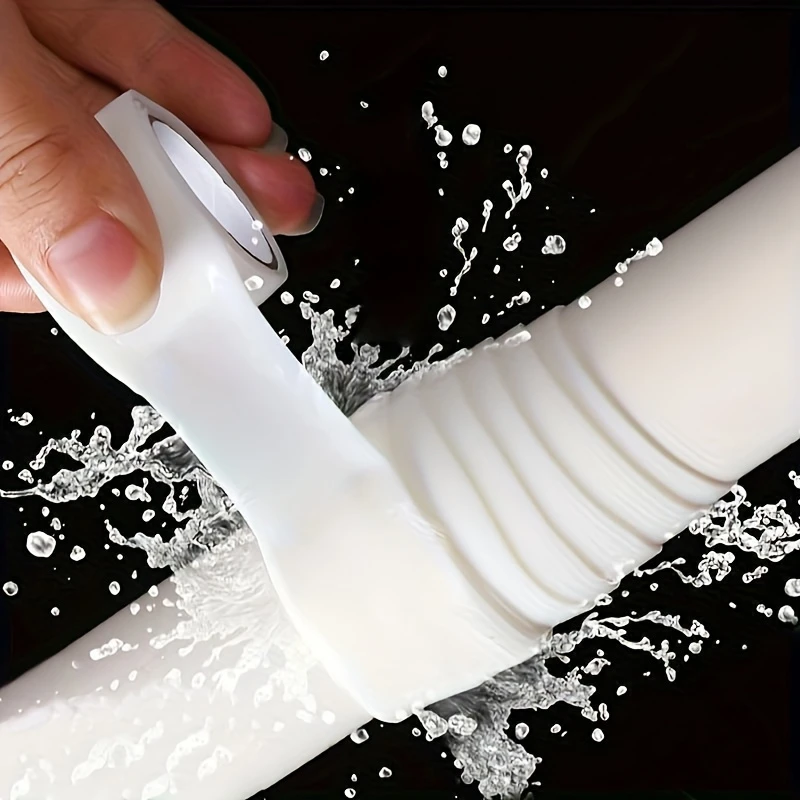 Self-Fusing Silicone Tape - Instant Water Leak Repair, a Heavy-Duty Waterproof Sealant Suitable for PVC, Glass, Metal, and Stone