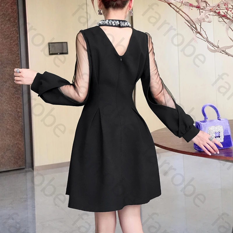 Sexy O-Neck Long Sleeves Cocktail Dresses Elegant Celebrity Dress Exquisite High Quality Prom Party Gowns for Women Customized