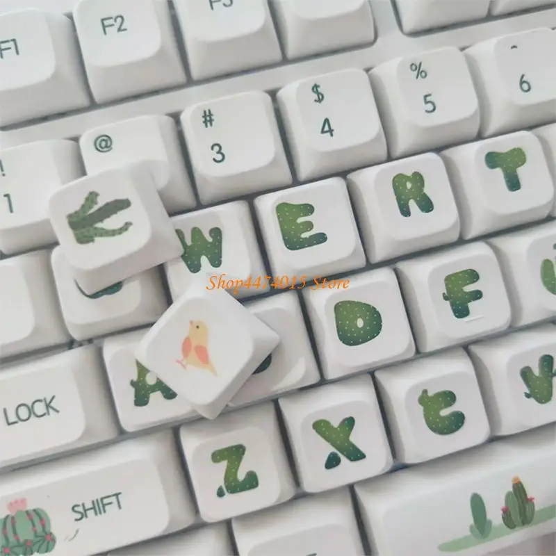 K1AA Cartoon Theme Cactus Keycap xda Профиль для 61/87/104/108 Механическая клавиатура