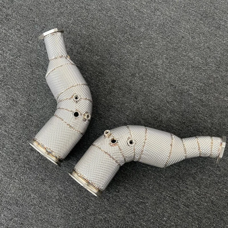 ACE Auspuffrohr für Audi RS6 RS7 C8 4.0T Hochleistungs-Downpipe mit Katalysator SUS304 Auspuffkrümmer – Detail 7