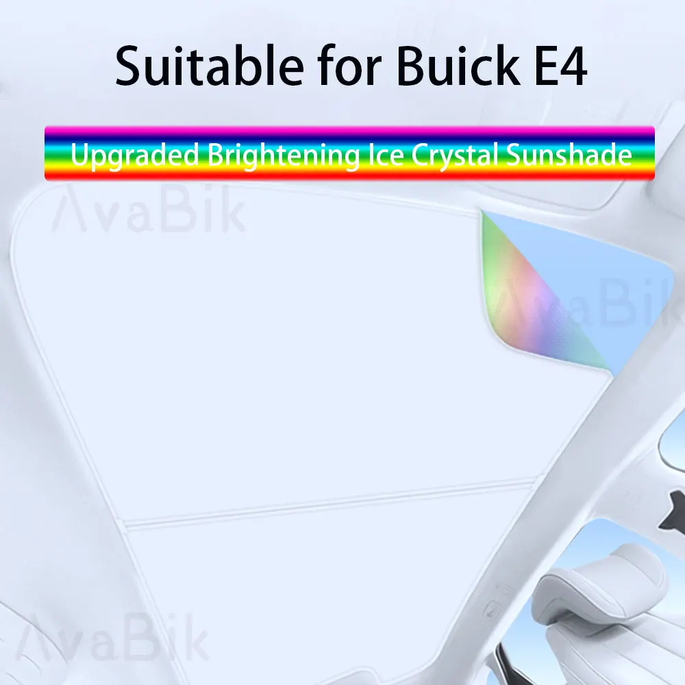 

Upgraded Buick E4 Ice Crystal Sunshade Curtain Car Roof Sunscreen Windshield Sun Protection Accessories Motorcycle Equipment