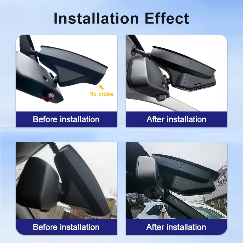 4K Plug And Play For BMW 5 series 528i 535 F07 F10 F11 X3 F25 X5 E70 2008-2012 Car WiFi APP DVR Video Recorder Monitor Dashcam