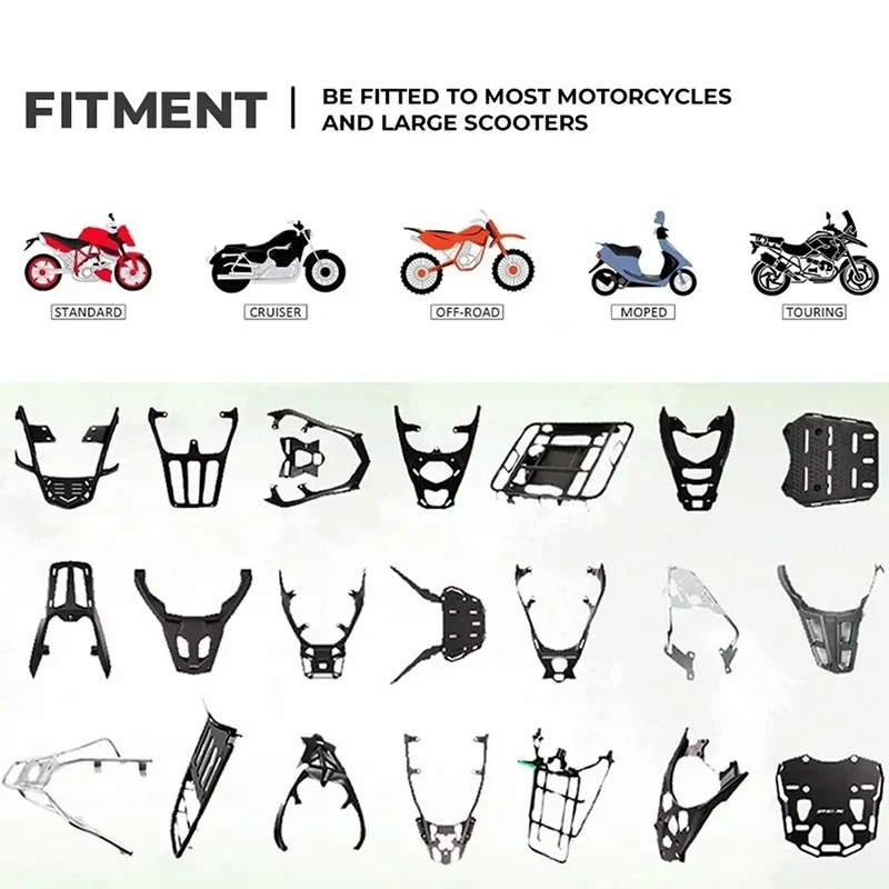 تقريبا 45L دراجة نارية مربع خلفي العالمي ل R1200GS R1250GS F800GS F850GS سعة كبيرة العلوي الخلفي الأمتعة أداة مربع خلفي #3