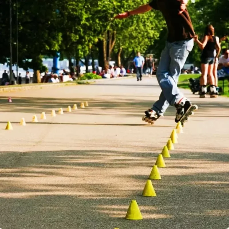 10 Stück Kunststoff Skate Marker Kegel Roller Fußball Fußball Agility Trainings geräte Markierung Cup Roller Skating Road block Zubehör