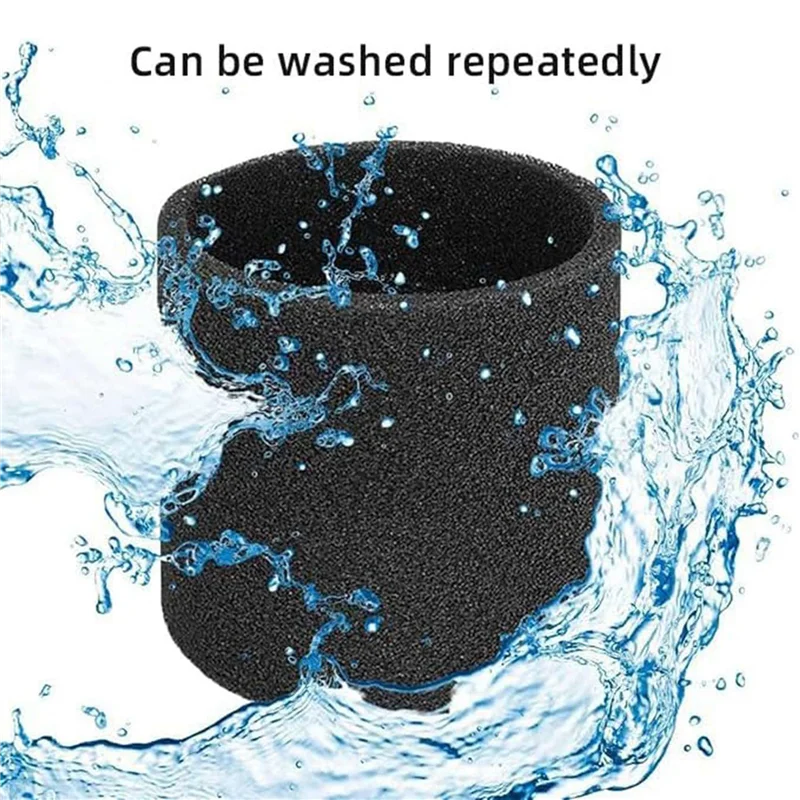 6 pacotes 90585 filtros de substituição de espuma vf2001 para aspirador de pó seco e molhado, peças de reposição 9058500-a77g