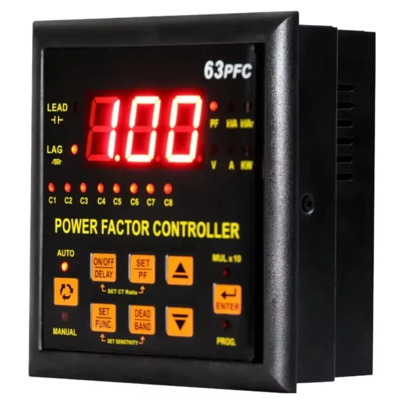 63PFC Power Factor Controllers 12 Steps Electricity Saver APFC Relays Surge Protection  Directly