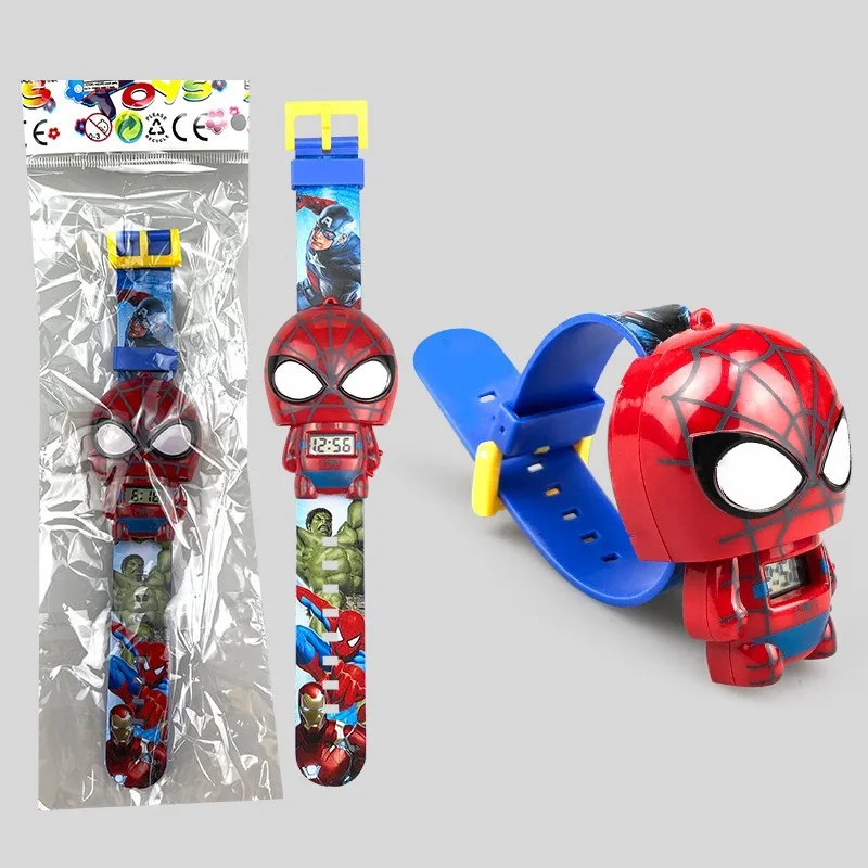 Fashion Spiderman Children's Watches for Boys Robot Electronic Watch Student Girl Digital Clock Kids Toys School Birthday Gift view 5