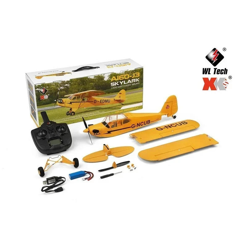 WLtoys A160 planeador sin escobillas, 3D/6G, imagen de cinco vías, máquina Real, ala fija controlada por Radio, modelo de juguete, avión, regalo para niños