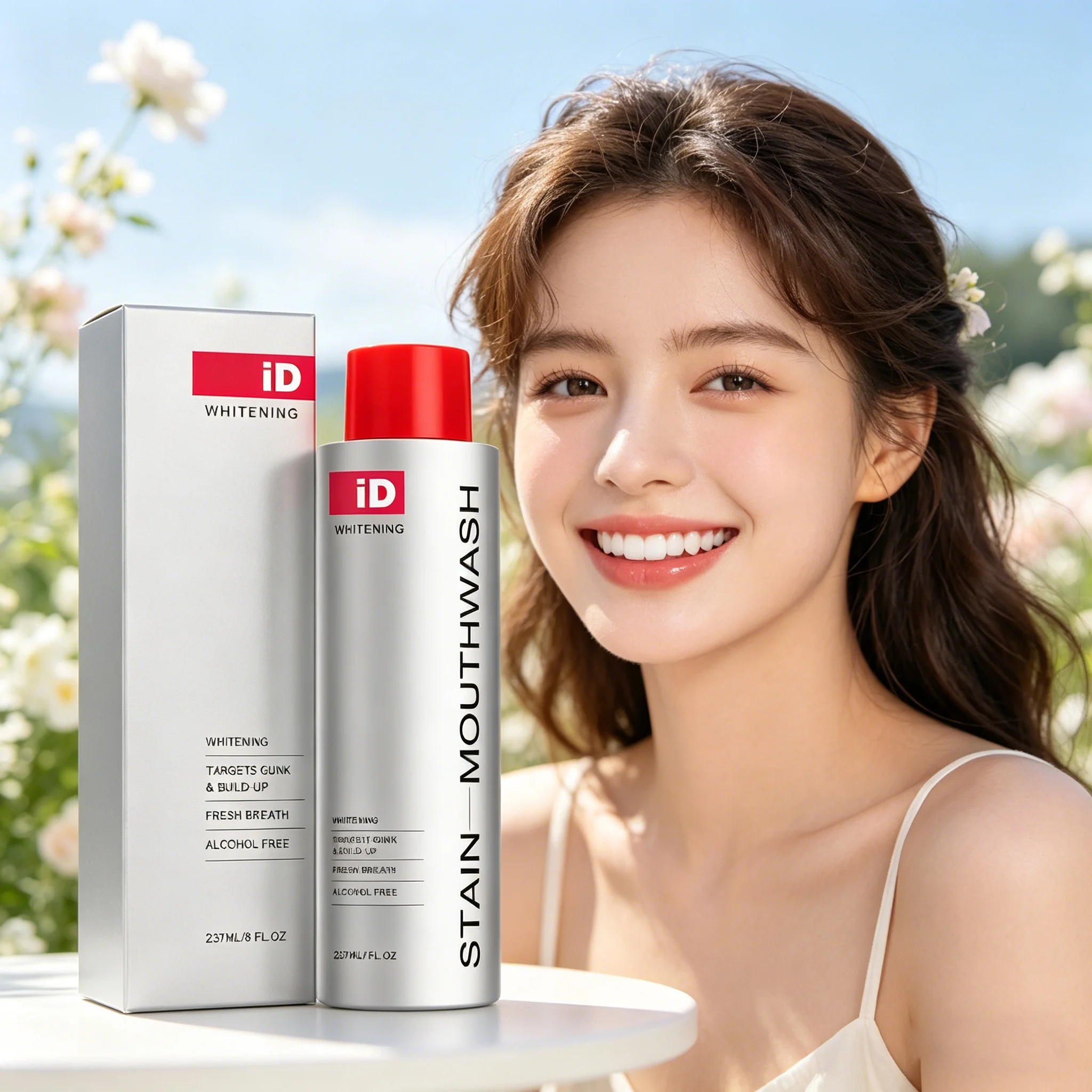 Enjuague Bucal Blanqueador, Elimina el Mal Aliento, Limpieza Profunda, Elimina la Placa Dental, Reduce las Manchas Orales