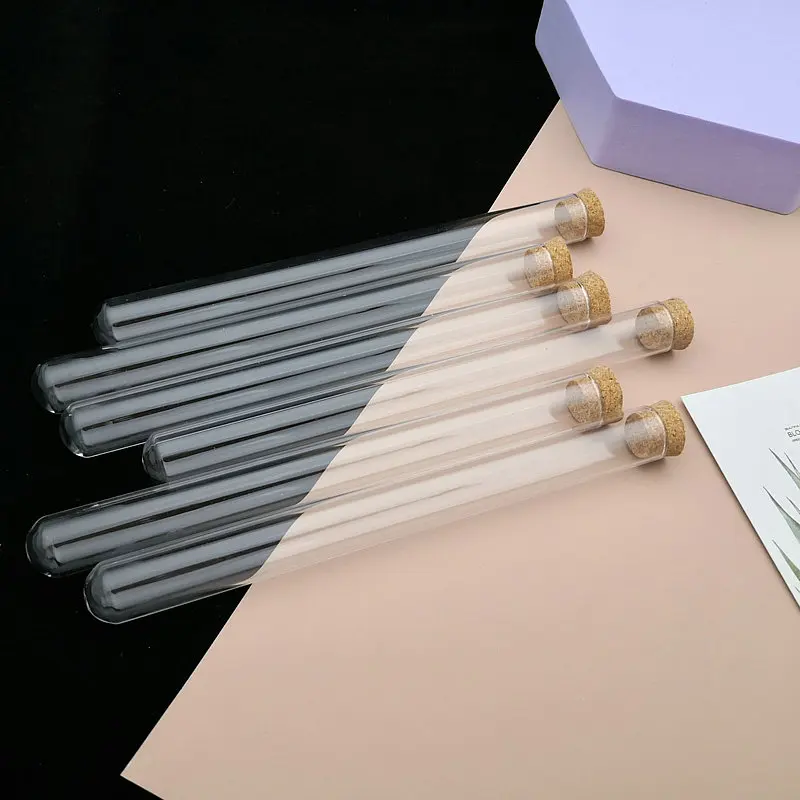 

20pcs 15x150mm Clear Glass Round Bottom Test Tubes with Cork Stopper Tubes Containers Sorting Tubes for Experiment