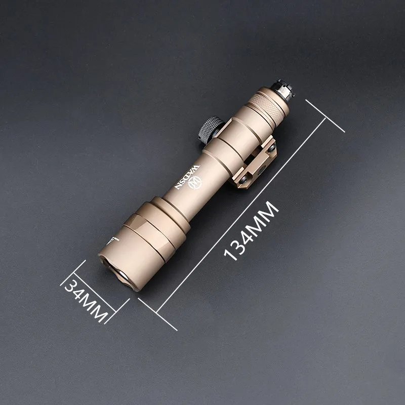 

WADSN M600 M600U Tactical Flashlight White Light Fit 20mm Picatinny Rail Hunting Airsoft Weapon Scout Lamp Accessory 600 Lumens