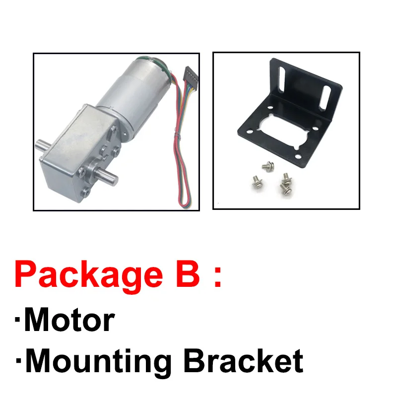 5840-555 Encoder Motor Coding Signal Feedback Double Shaft DC 12V 24V Reducer Speed 12rpm To 470rpm Torque 60KG Gear Motors