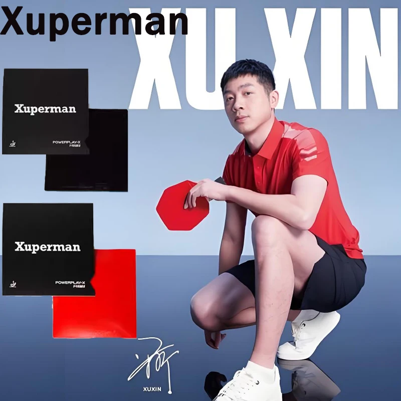 

Накладка для настольного тенниса Xuperman Pimple's: липкая резина для форхенда и бэкхенда с губкой, нелипкая резина для пинг-понга