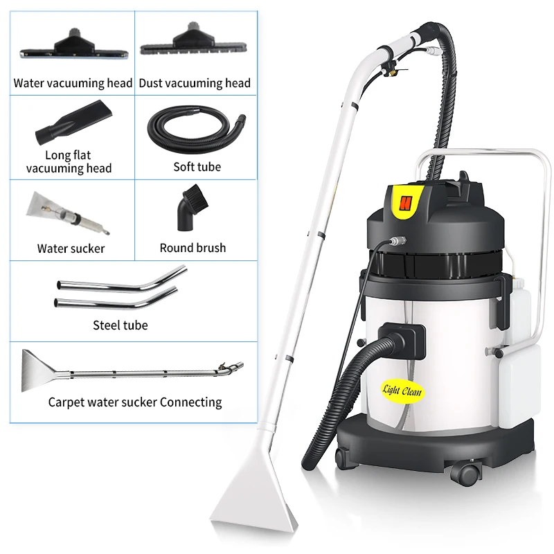 professional portable fast drying liquid foam mini 20L vacuum carpet cleaner machine for home hotel office room cleaning