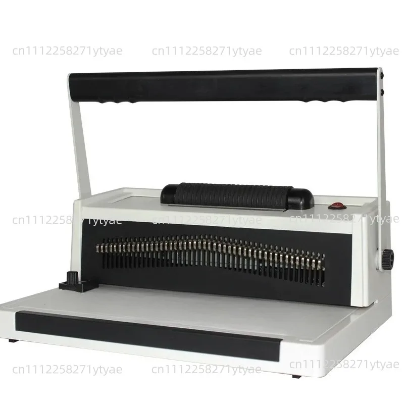 S20A Manual 46 Holes Adjustable A4 Size Below 300mm Calendar Single Coil Spiral Plastic Wire Binding Machine