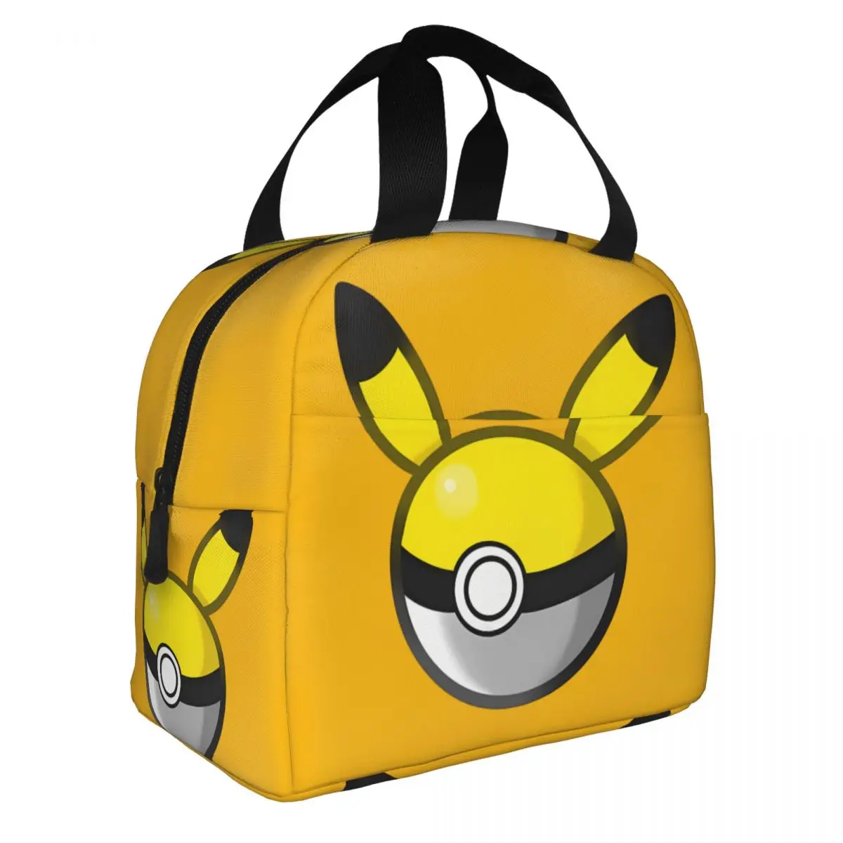 For Kid Food Bags Pokemon Yellow Electric Mouse Design Sticker Reusable Pocket Monster Pikachu MultifunctionLunch BoxesPicnic