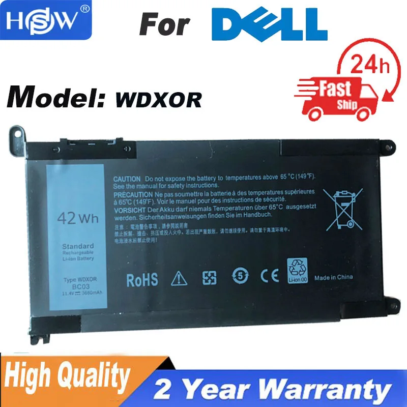 

Аккумулятор WDX0R WDXOR для ноутбука DELL Inspiron 13 5368 5378 7368 14 7460 7472 5468 15 5538 5567 5568 7560 7570 P66F 3189