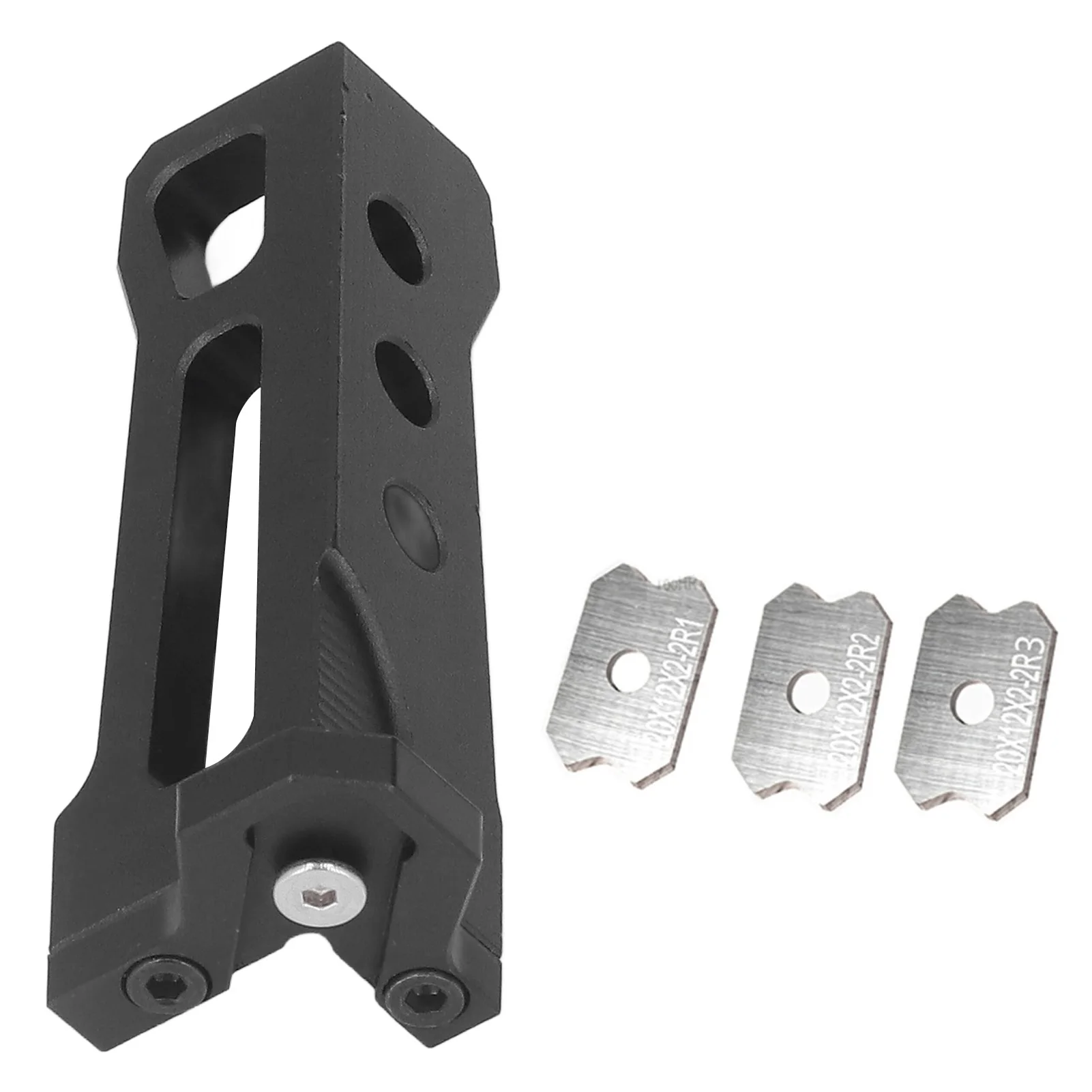 Woodworking Trimmer, Aluminum Alloy Manual Planer, Curved Woodworking Scraper, Woodworking Trimmer with 3 Blades