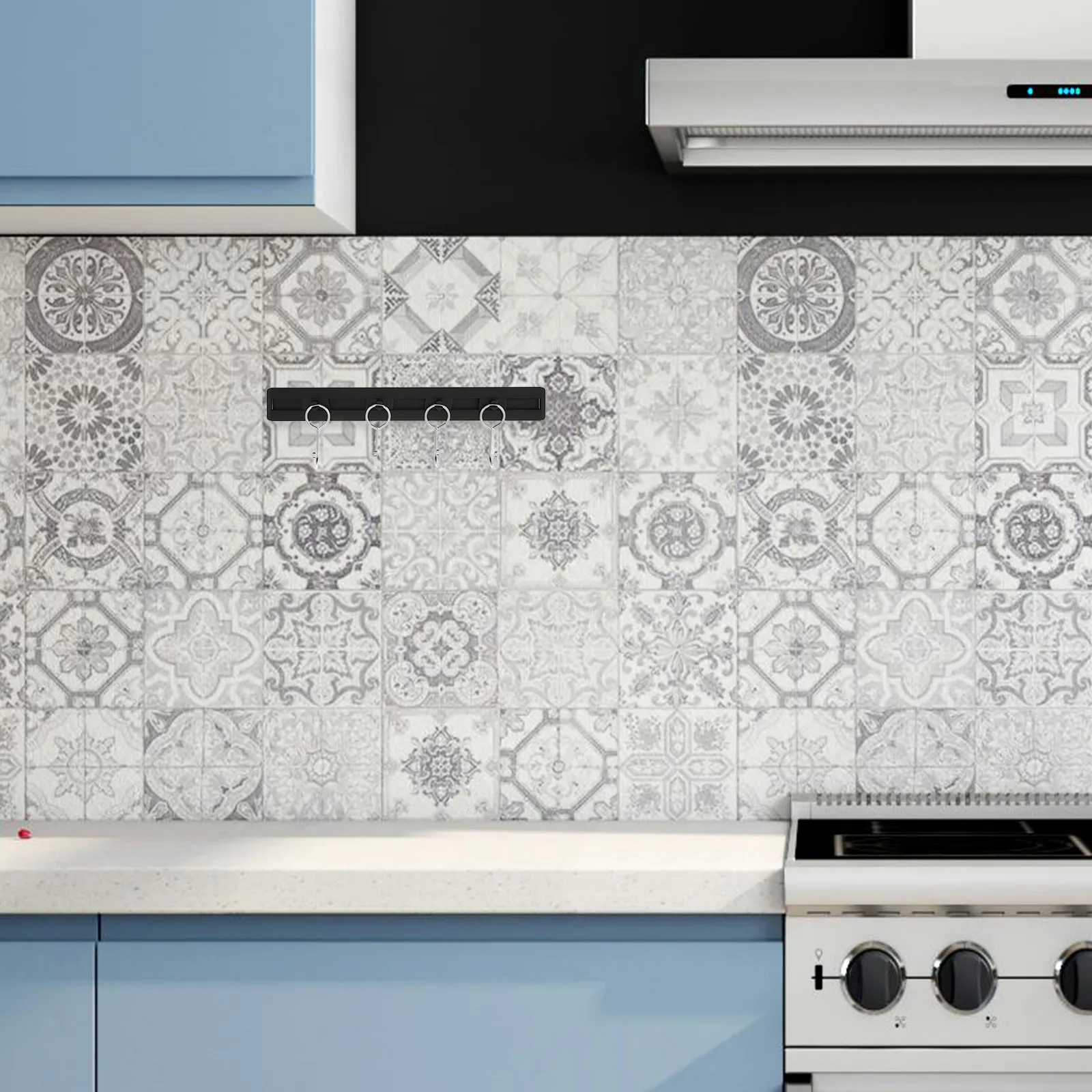 

Вращающаяся подставка для кухонных принадлежностей без сверления, поворотный крючок, экономия места, металлическая полка, держатель для ложек, кастрюль и сковородок