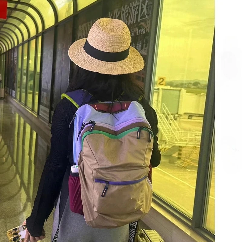 

Large capacity travel backpack, lightweight outdoor backpack, lightweight anti-splash dopamine wind luggage