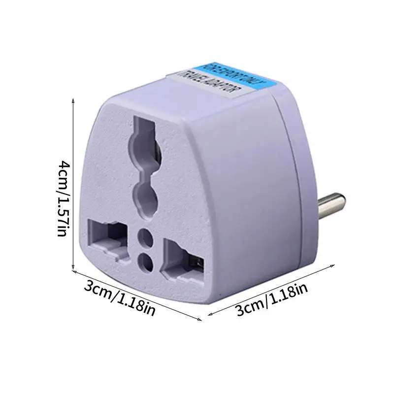 1Pc Universele Eu Plug Reis Muur Ac Power Oplader Adapter Converter 2 Ronde Pin Socket Outdoor Reizen